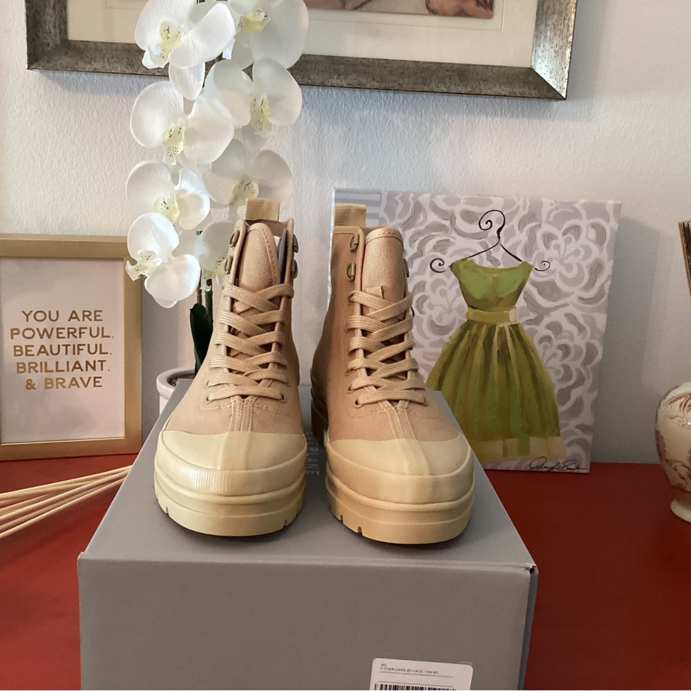 Everlane Canvas Utility Boots - Picture 3 of 7